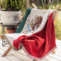 Mexico Flag Woven Throw Blanket – Cotton-Poly Blend | Sofa, Bed & Wall Décor