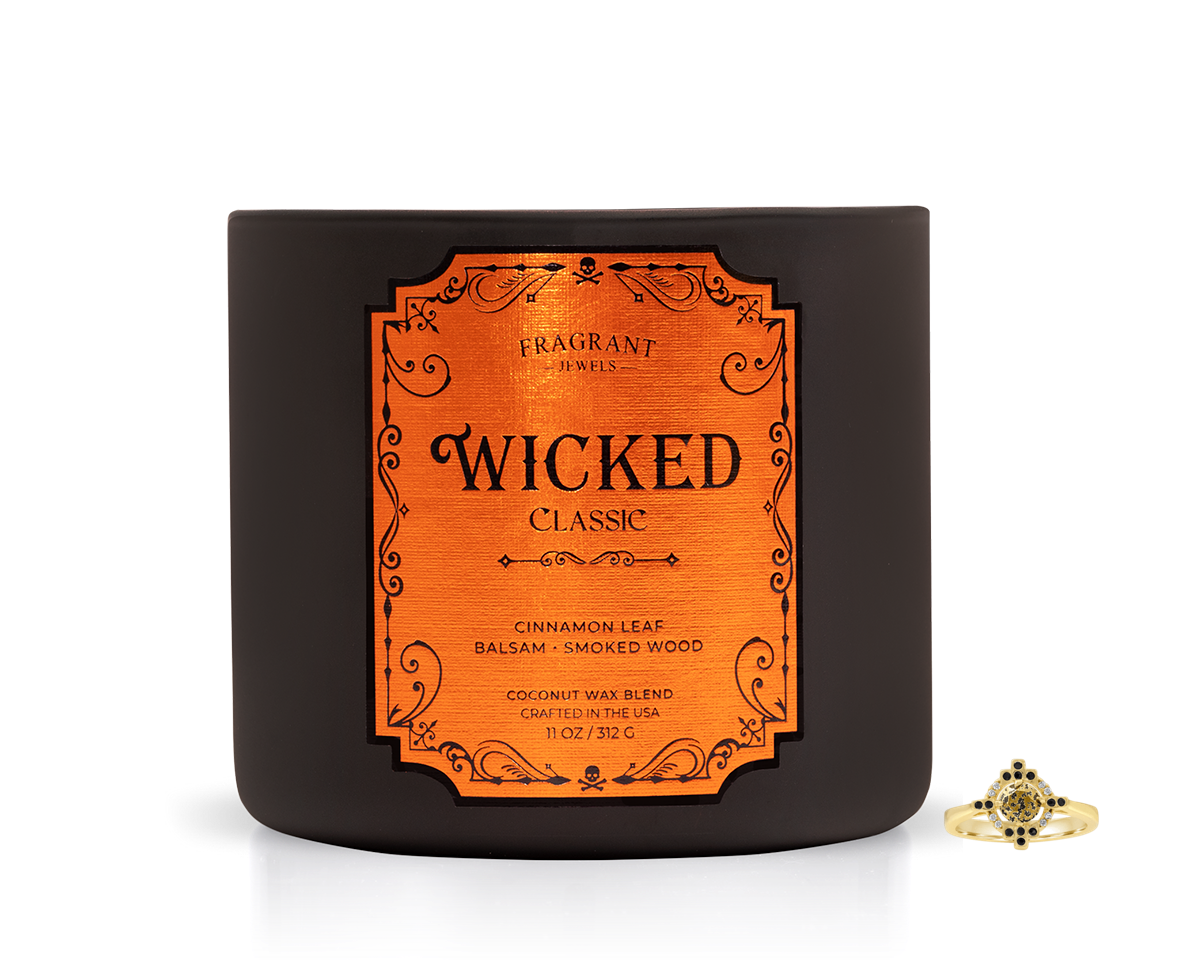 Wicked Jewel Candle – Hidden Ring Inside | Dark Magic Scent