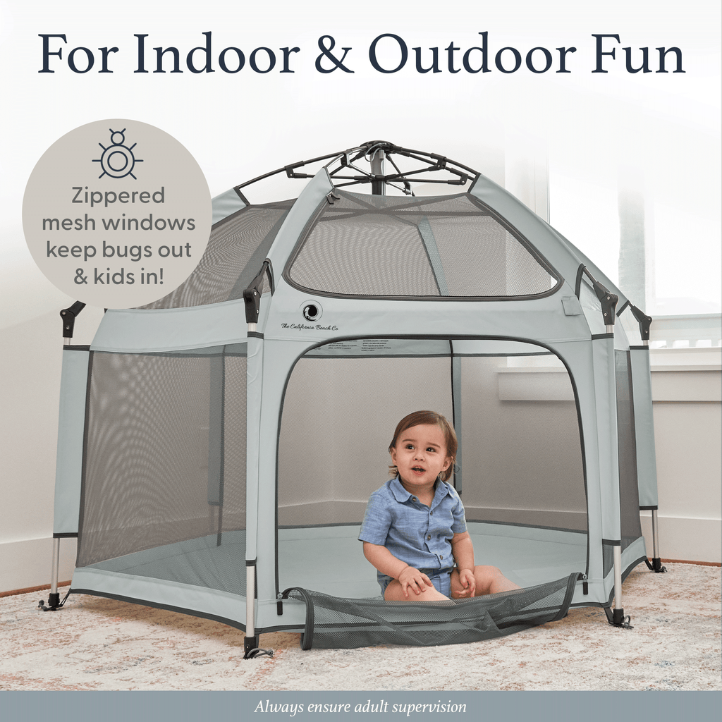 Pop 'N Go Playpen – Portable One-Hand Pop-Up Baby Play Yard with UV Cover