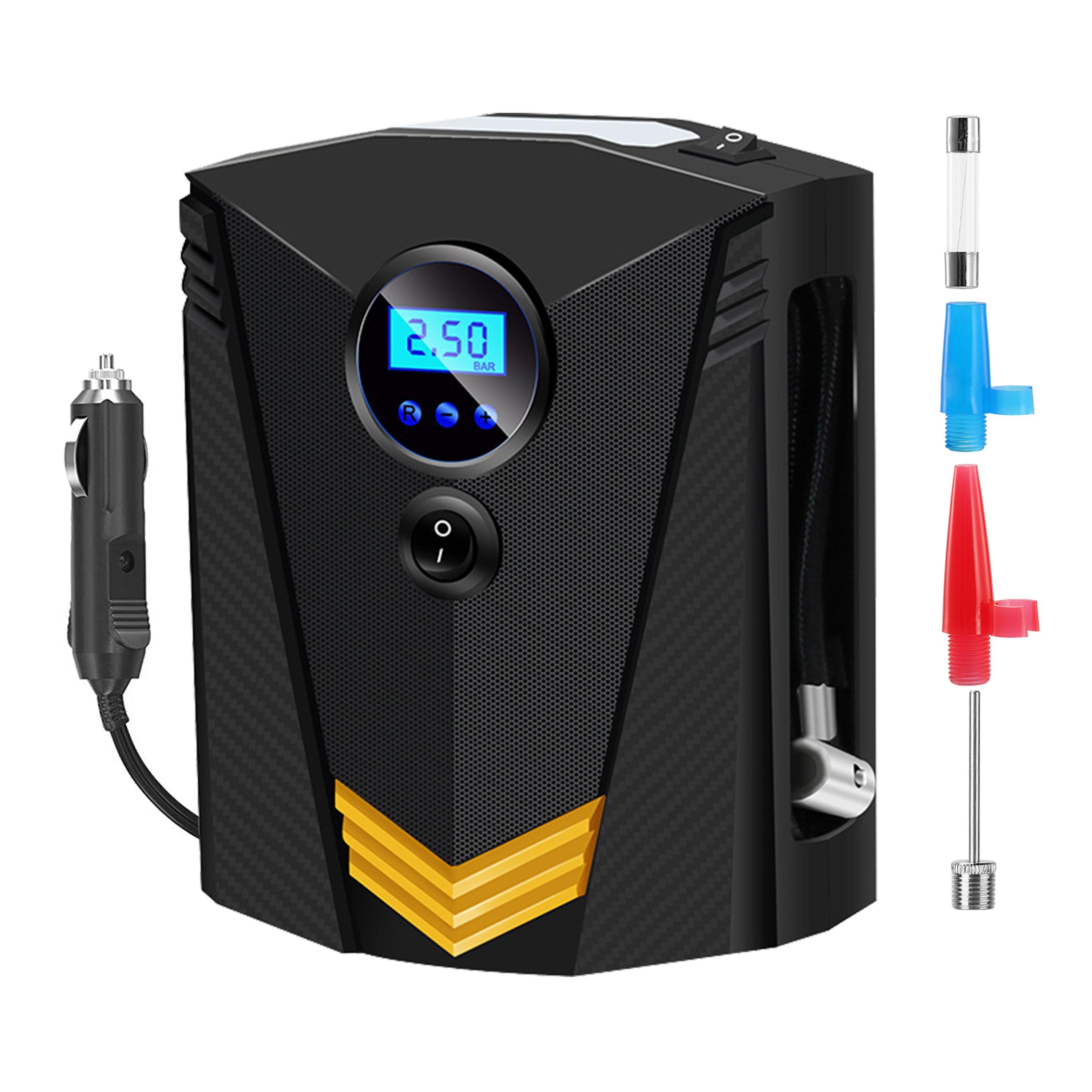 Digital Tire Inflator – 12V 100W 150PSI Electric Air Compressor with LCD Display, 20L/Min Flow