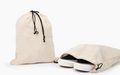 Organic Cotton Dust Bags for Purses & Shoes – 3-Pack Drawstring Storage
