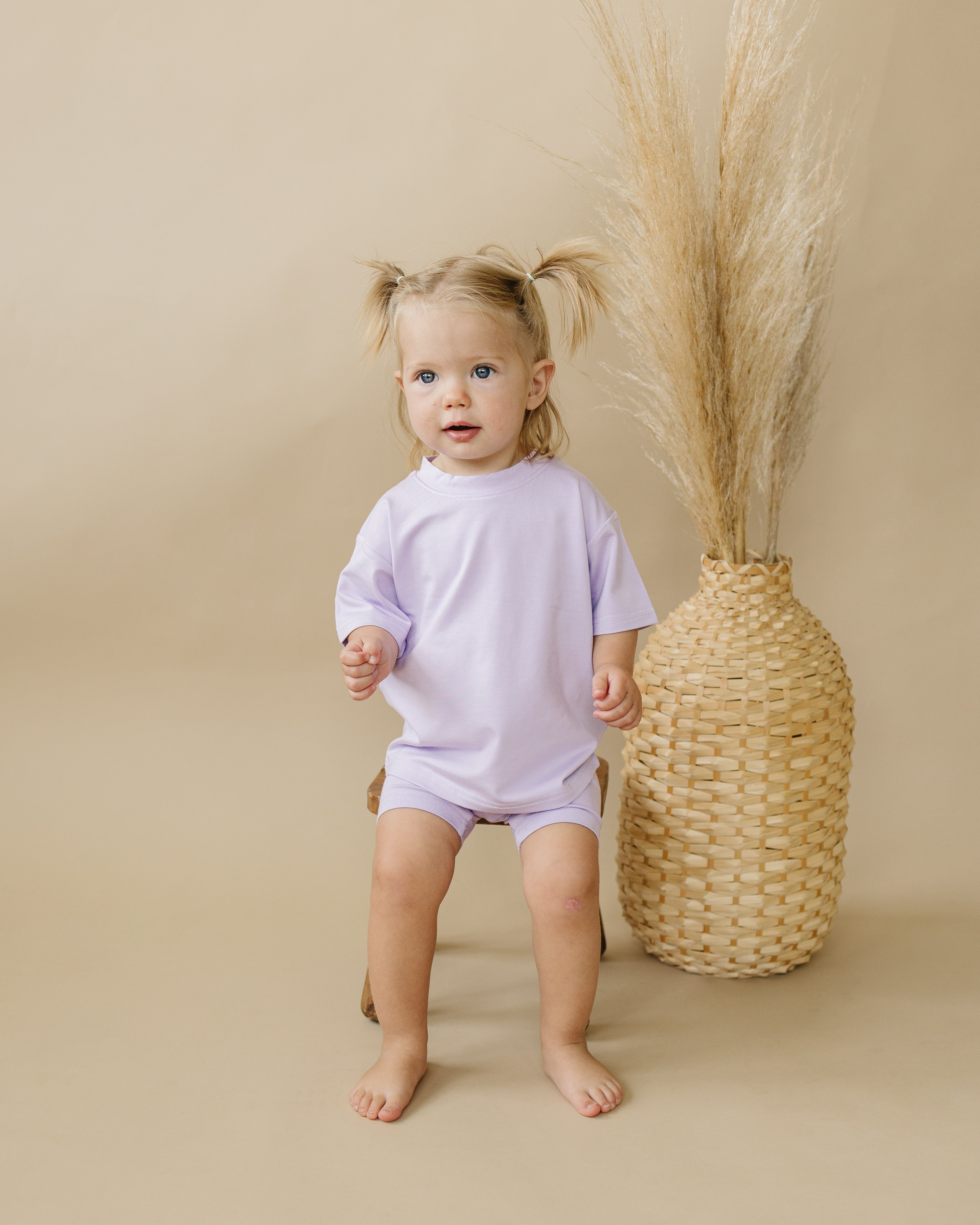 Kids Bamboo Tee & Bike Shorts – Ultra-Soft Separates for Mix & Match Outfits
