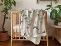 Baby Animals Vintage Baby Blanket – Ultra-Soft Nursery Throw