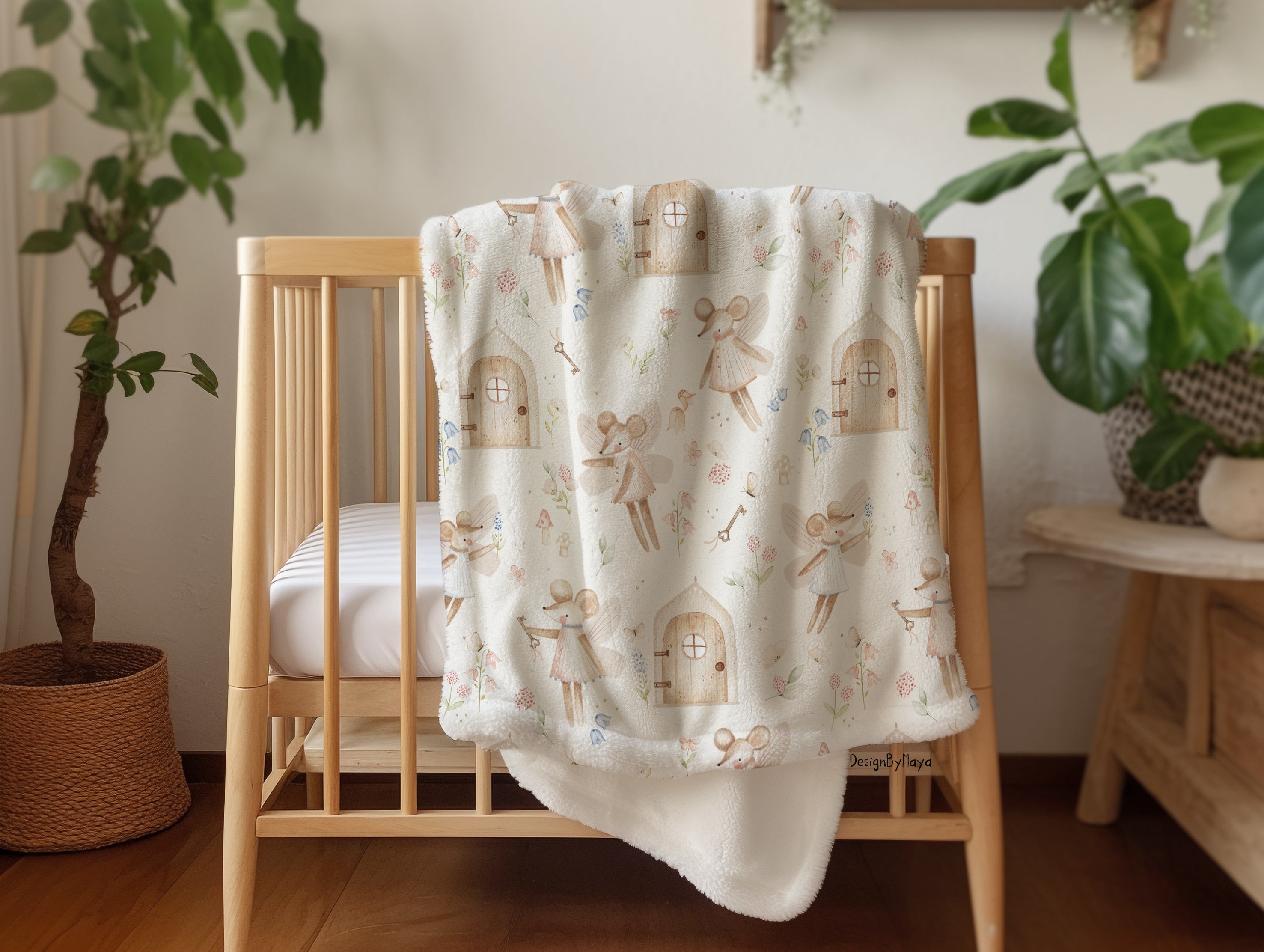 Baby Animals Vintage Baby Blanket – Ultra-Soft Nursery Throw