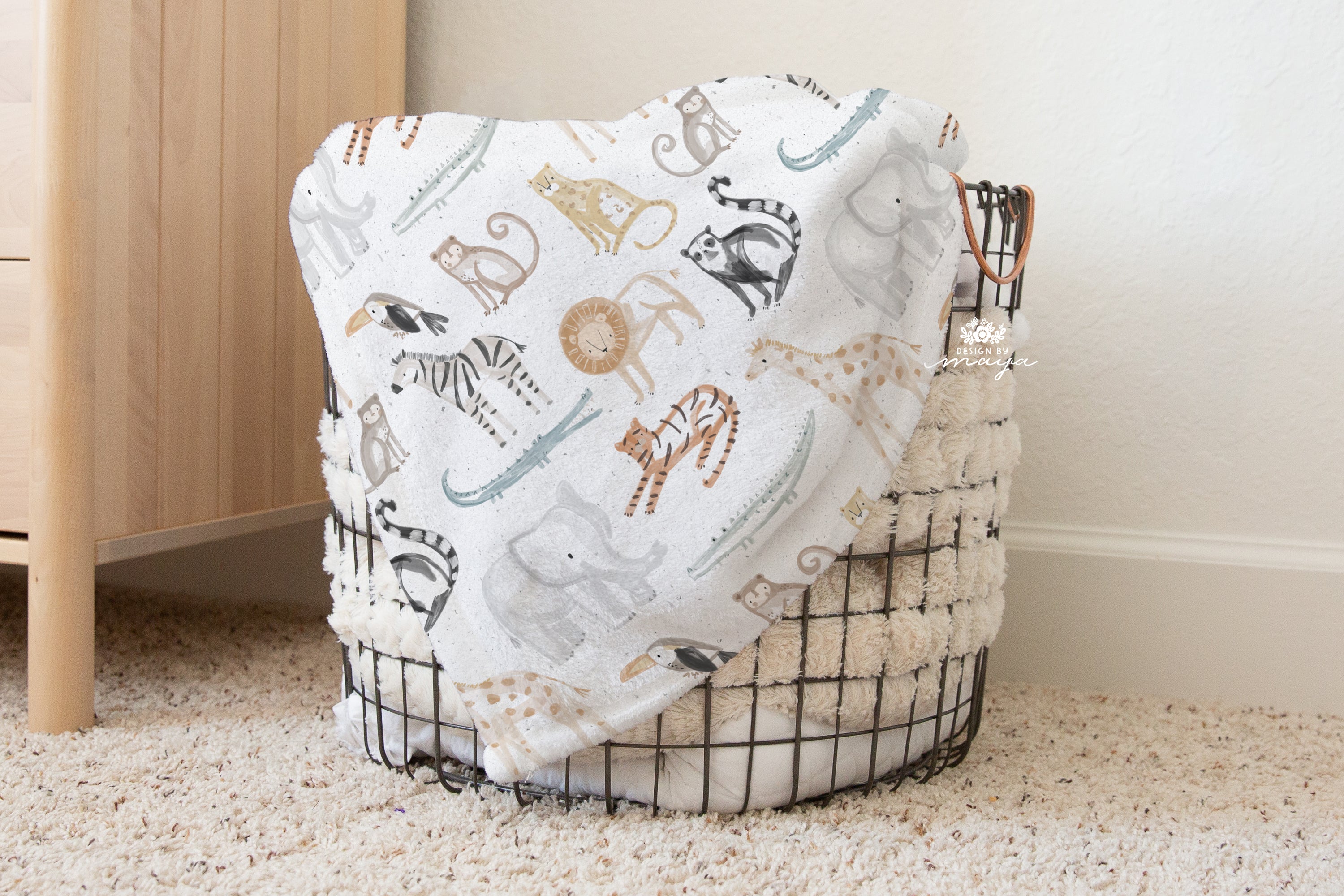 Baby Animals Ducks & Chicks Vintage Baby Blanket – Ultra-Soft Nursery Throw
